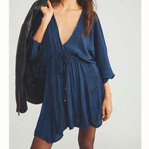 Arzel Mini Dress from Free People in Sparkling Indigo